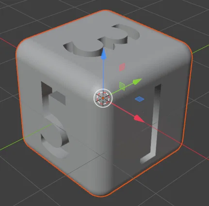 Mô hình xúc xắc đánh số 3D đơn giản dễ in - Image 1