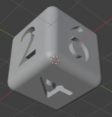 Mô hình xúc xắc đánh số 3D đơn giản dễ in - Image 2