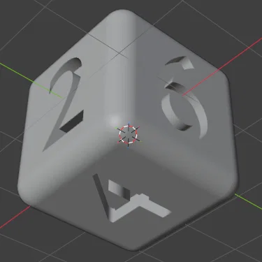 Mô hình xúc xắc đánh số 3D đơn giản dễ in