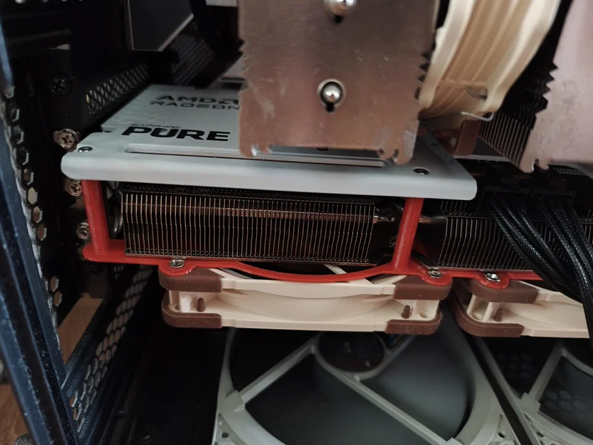 Giá đỡ quạt 120mm cho Sapphire Pure/Pulse 9070xt - Image 3