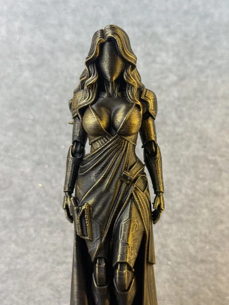 Mô hình 3D Cyborg Woman - Tượng nhân vật viễn tưởng cực đẹp - Image 1