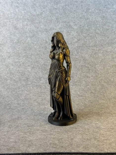 Mô hình 3D Cyborg Woman - Tượng nhân vật viễn tưởng cực đẹp - Image 3