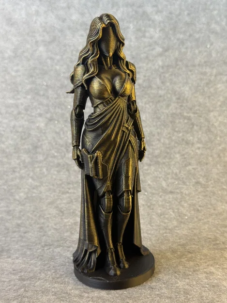 Mô hình 3D Cyborg Woman - Tượng nhân vật viễn tưởng cực đẹp - Image 4