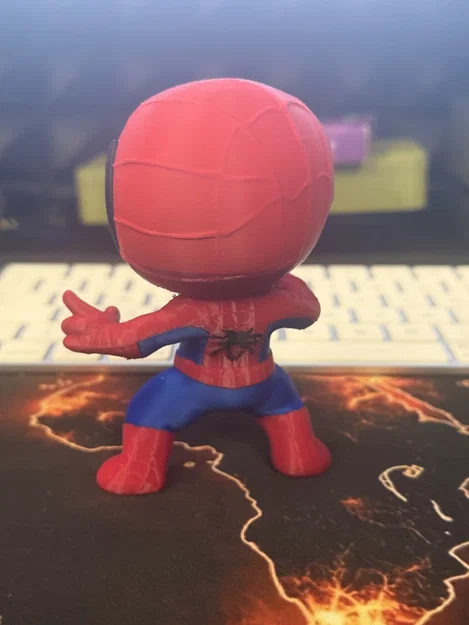 Mô hình 3D Cute Spiderman: Người Nhện nhỏ nhắn cực kỳ đáng yêu - Image 1