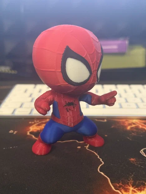 Mô hình 3D Cute Spiderman: Người Nhện nhỏ nhắn cực kỳ đáng yêu - Image 3