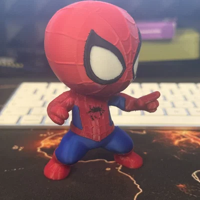 Mô hình 3D Cute Spiderman: Người Nhện nhỏ nhắn cực kỳ đáng yêu