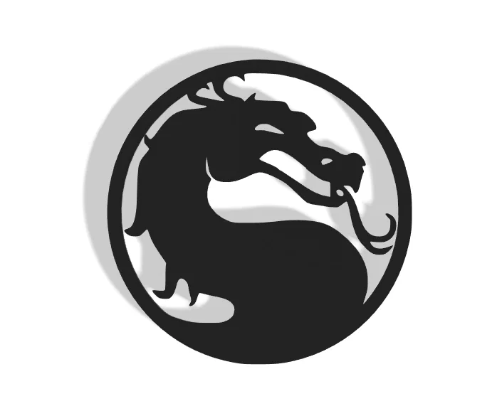 Mô hình trang trí treo tường biểu tượng Mortal Kombat 3D - Image 1