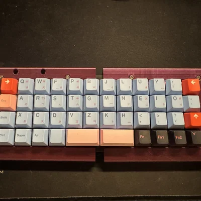 Case Ortho48v2 với độ nghiêng 7 độ