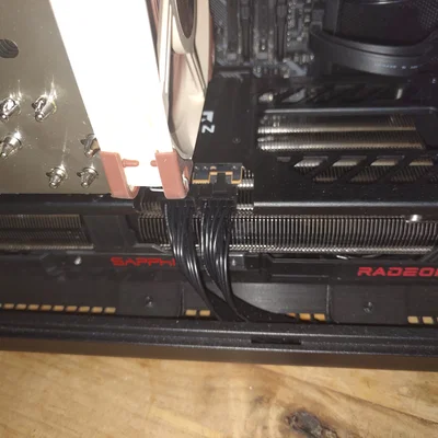 Lian Li A3 - Giá đỡ GPU & Ống dẫn gió cho Sapphire Radeon RX9070XT Pulse