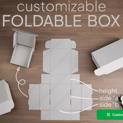 Hộp đựng quà tặng gấp gọn SW Foldable Box in 3D