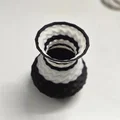Bình hoa mini Monochrome Ripple – Đồ trang trí kết cấu hai màu - Thumbnail 5