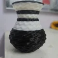 Bình hoa mini Monochrome Ripple – Đồ trang trí kết cấu hai màu - Thumbnail 6