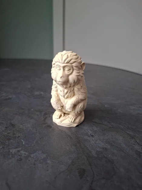 Mô hình chú khỉ nhỏ đáng yêu (Cute Sitting Monkey) - Image 1