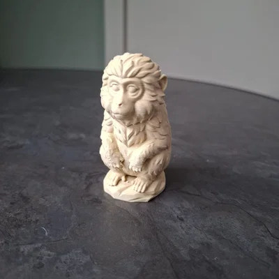 Mô hình chú khỉ nhỏ đáng yêu (Cute Sitting Monkey)