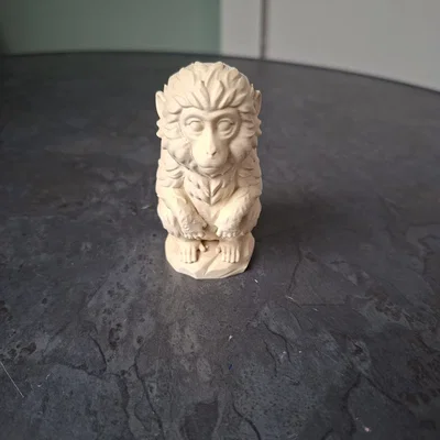 Mô hình chú khỉ nhỏ đáng yêu (Cute Sitting Monkey)