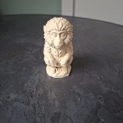 Mô hình chú khỉ nhỏ đáng yêu (Cute Sitting Monkey)
