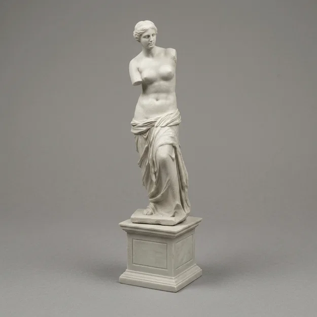 Mô hình 3D Tượng thần Vệ Nữ (Venus de Milo) nghệ thuật cổ điển - Image 1