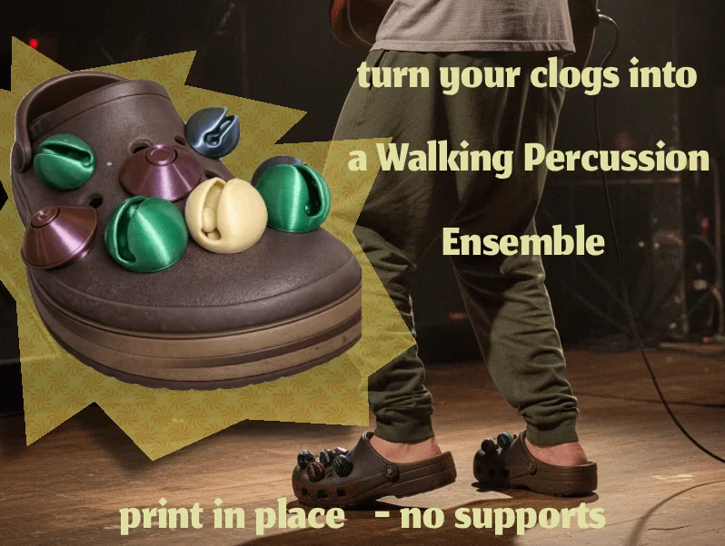 Charm gắn dép Clog: Chuông leng keng (Sleigh Bell) & Hi-hat - Image 1