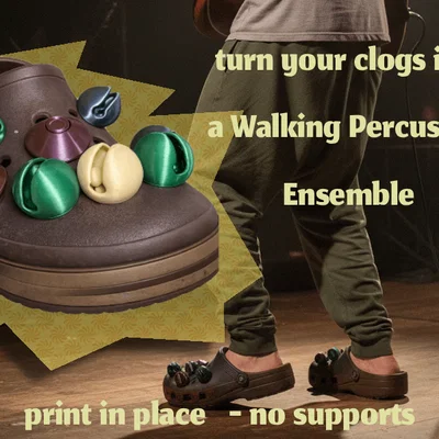 Charm gắn dép Clog: Chuông leng keng (Sleigh Bell) & Hi-hat