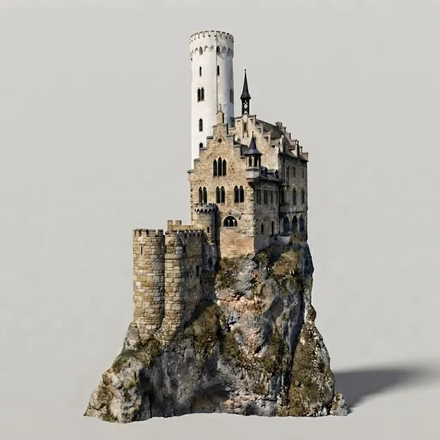 Mô hình lâu đài kỳ ảo Fantasy Castle Scene in 3D ấn tượng - Image 1