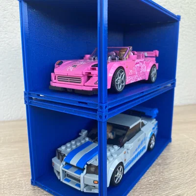 Kệ trưng bày Lego Speed Champions dạng container modular