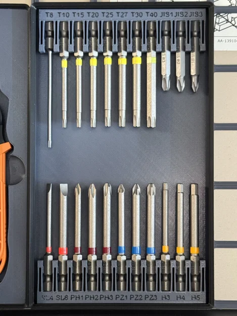 Khay Đựng Mũi Vít 1/4 Inch Chuẩn Gridfinity Tiện Lợi - Image 1