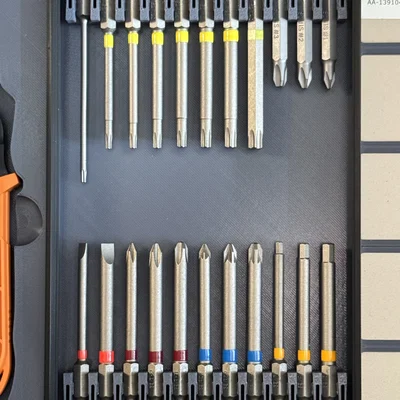 Khay Đựng Mũi Vít 1/4 Inch Chuẩn Gridfinity Tiện Lợi