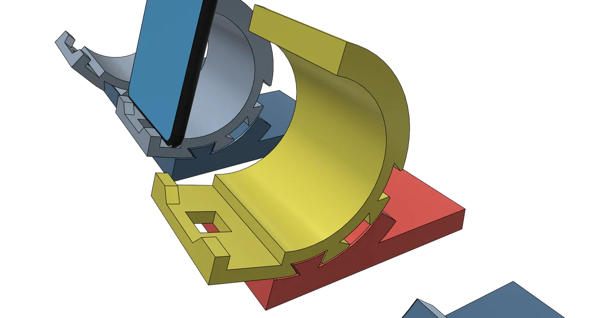 Giá đỡ điện thoại điều chỉnh được - Dễ in, không cần support - Image 1