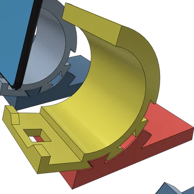 Giá đỡ điện thoại điều chỉnh được - Dễ in, không cần support