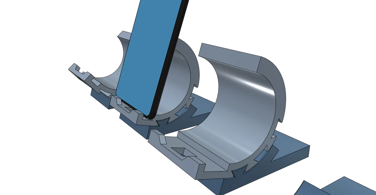 Giá đỡ điện thoại điều chỉnh được - Dễ in, không cần support - Image 2