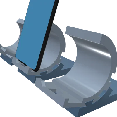 Giá đỡ điện thoại điều chỉnh được - Dễ in, không cần support