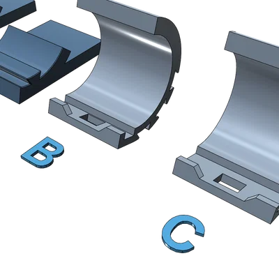 Giá đỡ điện thoại điều chỉnh được - Dễ in, không cần support