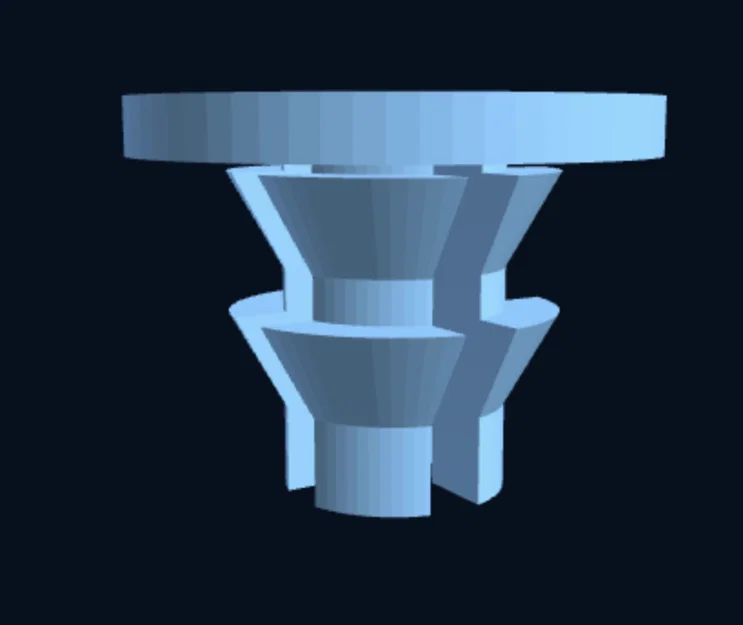 Nắp che vít và lỗ khoan dạng nhấn — Mọi đường kính (Parametric) - Image 1