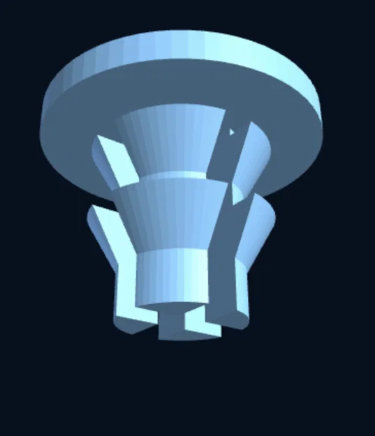 Nắp che vít và lỗ khoan dạng nhấn — Mọi đường kính (Parametric) - Image 2