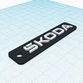 Móc khóa logo Skoda thiết kế mới - Phụ kiện in 3D cho fan xe hơi - Thumbnail 2