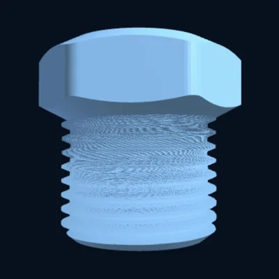 Nút bịt và Nắp ren BSP — G1/8 đến G2 (Parametric)