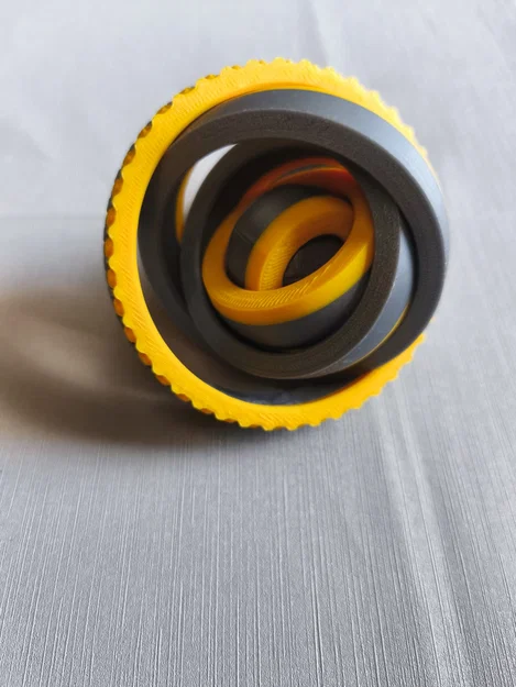 Vòng xoay Fidget Gyro in liền khối (Print-in-place) - Image 2