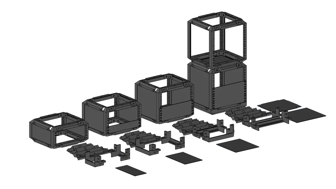 Tủ Rack Máy Chủ 10 Inch Dạng Module (5U, 4U, 3U, 2U) - Image 2