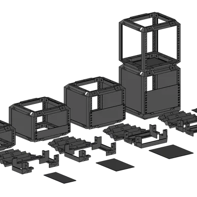 Tủ Rack Máy Chủ 10 Inch Dạng Module (5U, 4U, 3U, 2U)