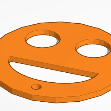 Mô hình Zeton Smile in 3D trang trí độc đáo