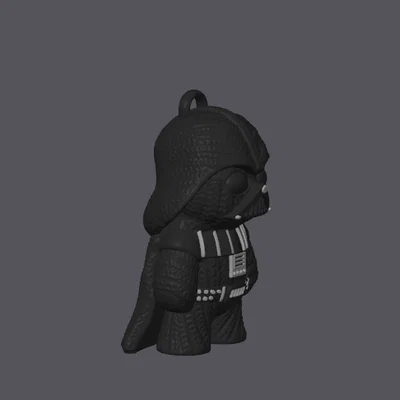 Mô hình Darth Vader phong cách đan len (kèm tùy chọn móc khóa) - Bộ sưu tập Knitted Figures
