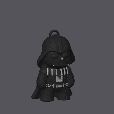 Mô hình Darth Vader phong cách đan len (kèm tùy chọn móc khóa) - Bộ sưu tập Knitted Figures