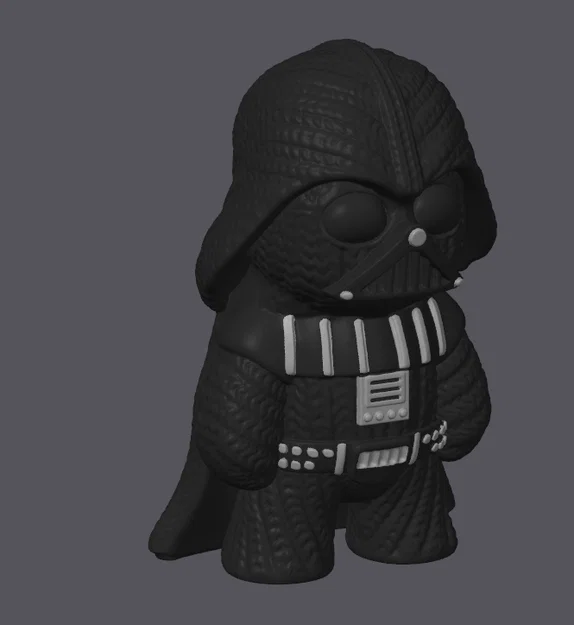 Mô hình Darth Vader phong cách đan len (kèm tùy chọn móc khóa) - Bộ sưu tập Knitted Figures - Image 4