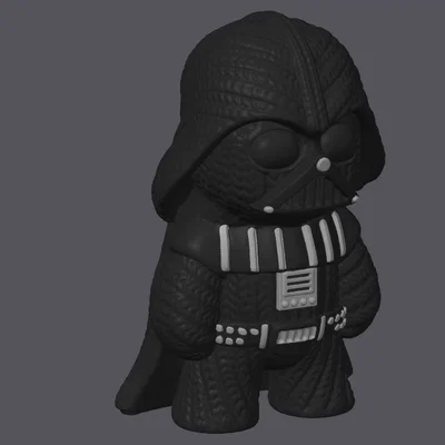 Mô hình Darth Vader phong cách đan len (kèm tùy chọn móc khóa) - Bộ sưu tập Knitted Figures