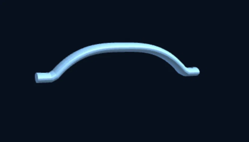Tay nắm tàu thuyền - Tùy chỉnh kích thước, bắt vít âm (Parametric) - Image 2
