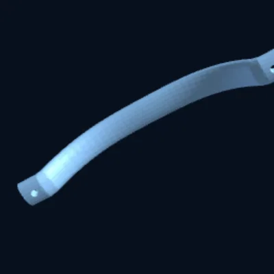 Tay nắm tàu thuyền - Tùy chỉnh kích thước, bắt vít âm (Parametric)