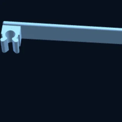 Thanh Ngang Snap-Clip — Ngàm Gắn Ray Không Cần Dụng Cụ (Parametric)