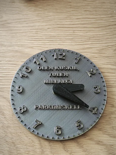 Đĩa báo giờ đỗ xe (Parking Disc/Parkimiskell) - Image 2