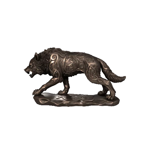 Fenrir the Norse Wolf – Tượng điêu khắc thú tinh xảo - Image 2