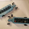 Mô hình xe buýt Hot Rod độc đáo tương thích nhân vật mini 3D - Thumbnail 3